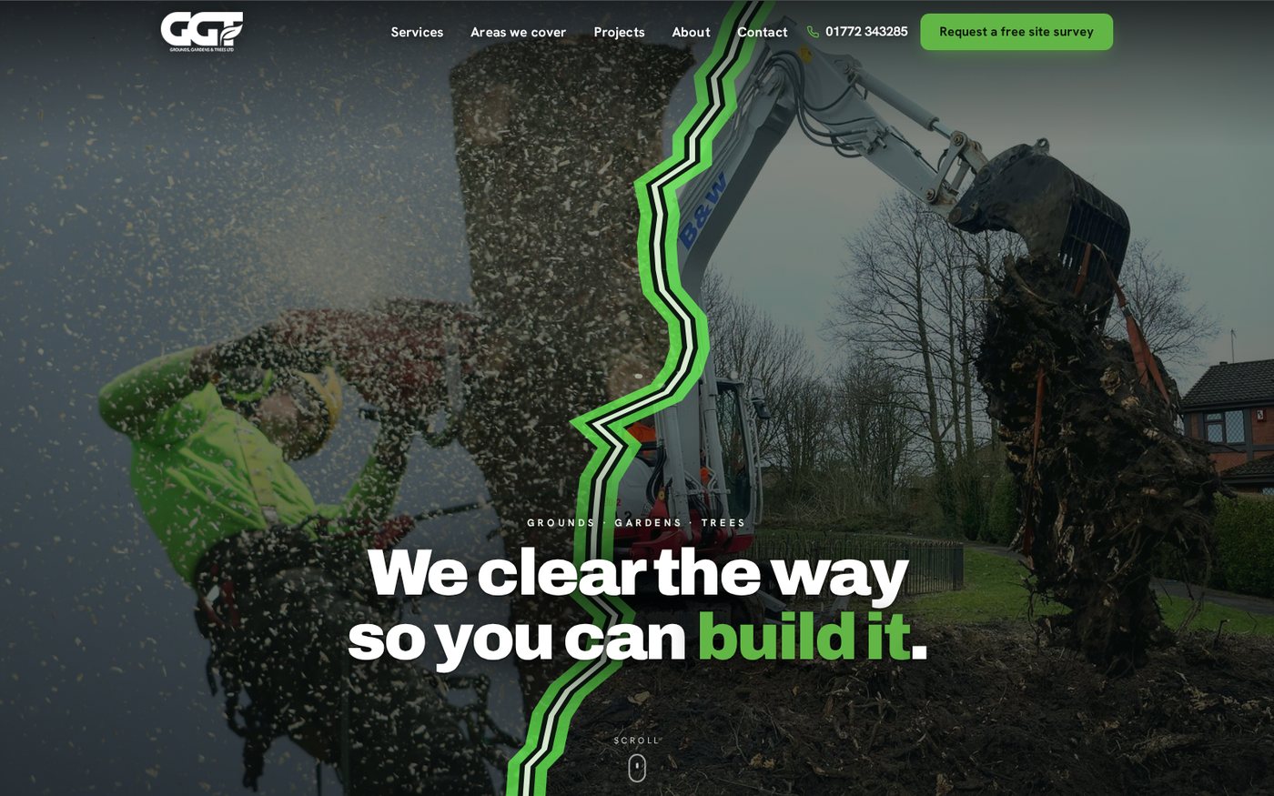 GGT, commercial grounds, land and tree contractor across the North West
